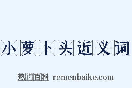 小萝卜头近义词是什么意思的图片